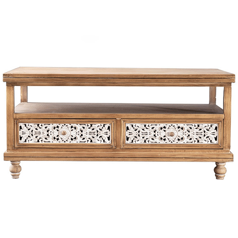 Кофейный стол Pierre Provence Coffee Table Белый Древесина Кофейный стол Pierre Provence Coffee Table Белый Древесина в Липецке | Loft Concept