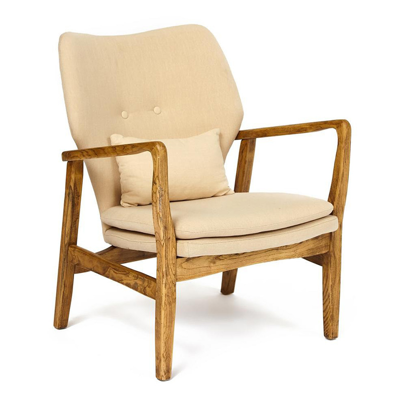 Кресло Makeshift armchair beige Бежевый Кресло Makeshift armchair beige Бежевый в Липецке | Loft Concept