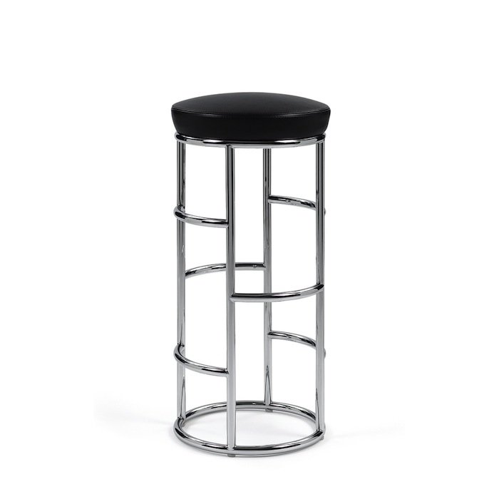 Барный стул Satish Bar Stool Черный Белый Барный стул Satish Bar Stool Черный Белый в Липецке | Loft Concept
