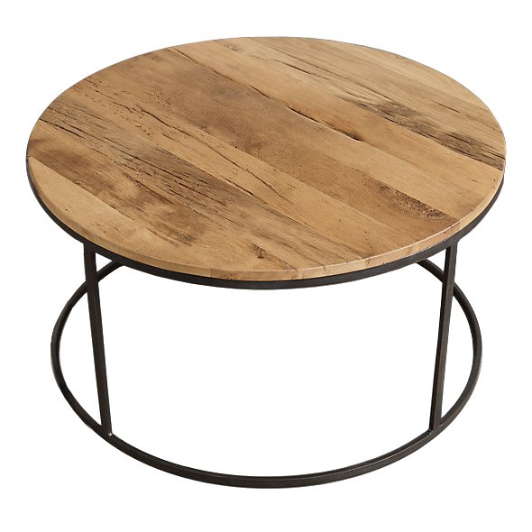 Стол Loft Wooden Round Белый дуб Стол Loft Wooden Round Белый дуб в Липецке | Loft Concept