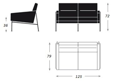 Диван 3300 series 2 seater Диван 3300 series 2 seater в Липецке
