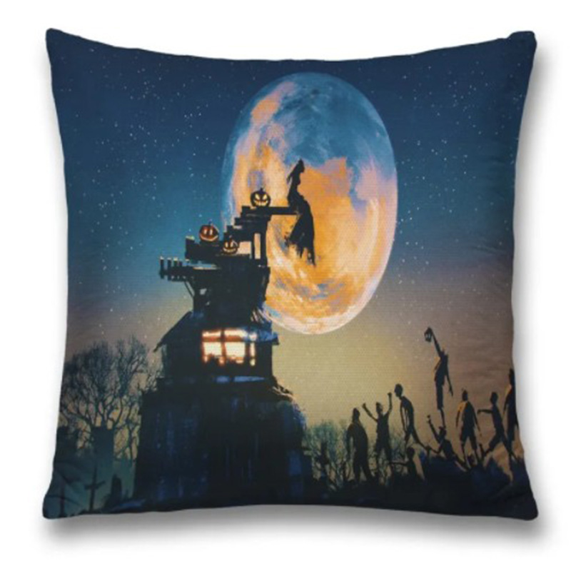 Подушка Halloween Rise Zombie Черный Синий Подушка Halloween Rise Zombie Черный Синий в Липецке | Loft Concept