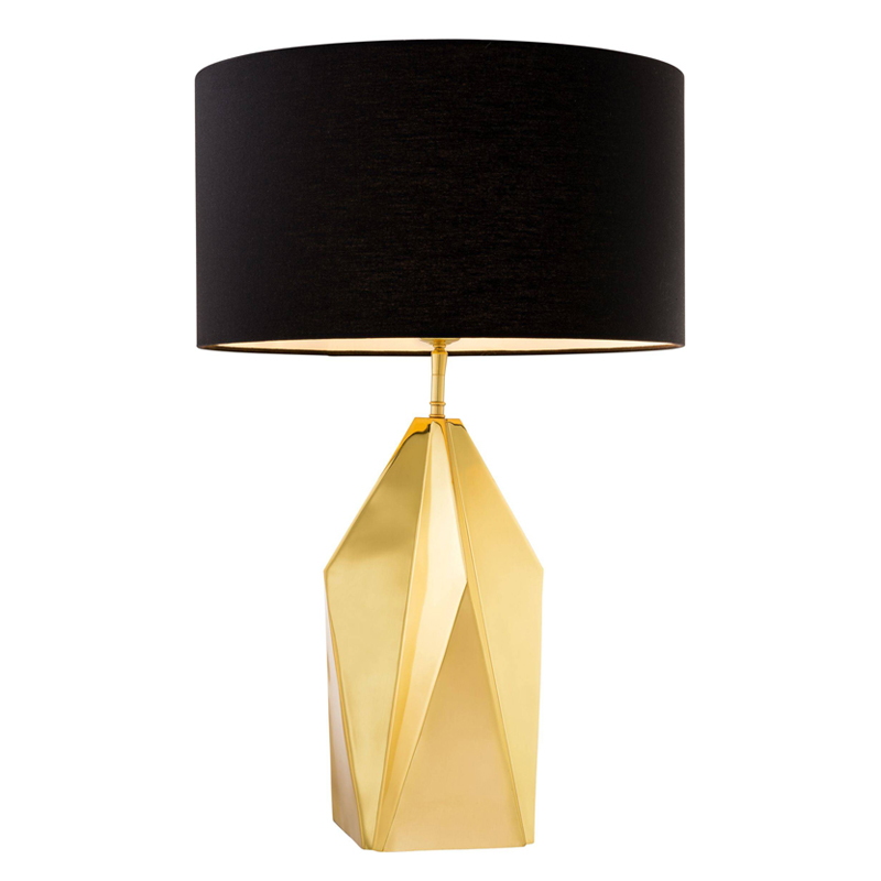 Настольная лампа Eichholtz Table Lamp Setai brass Латунь Черный в Липецке | Loft Concept 