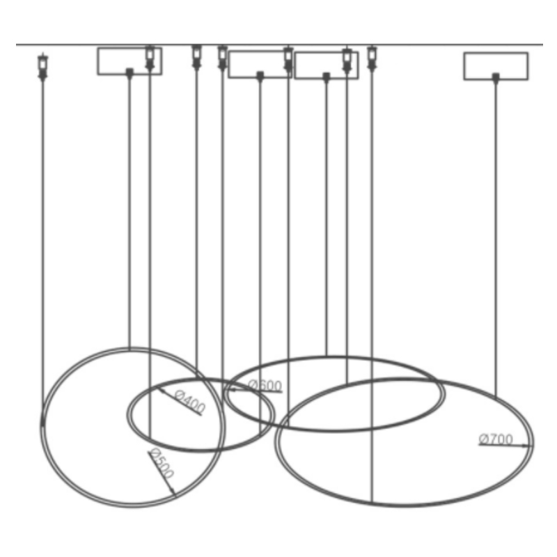 Люстра ORACLE 4 Rings в Липецке