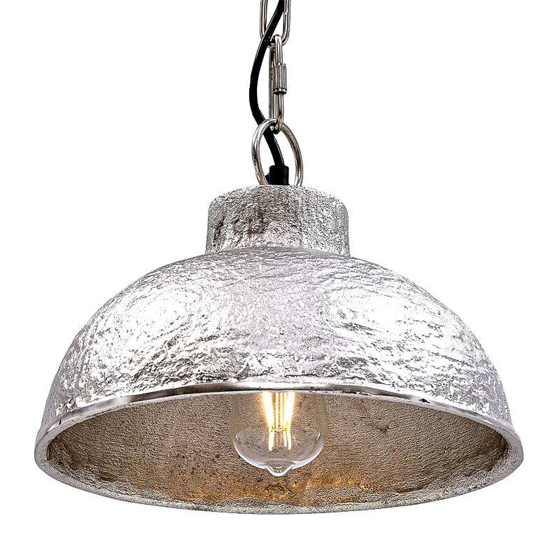 Подвесной светильник Rough Silver Pendant II Серебряный Подвесной светильник Rough Silver Pendant II Серебряный в Липецке | Loft Concept
