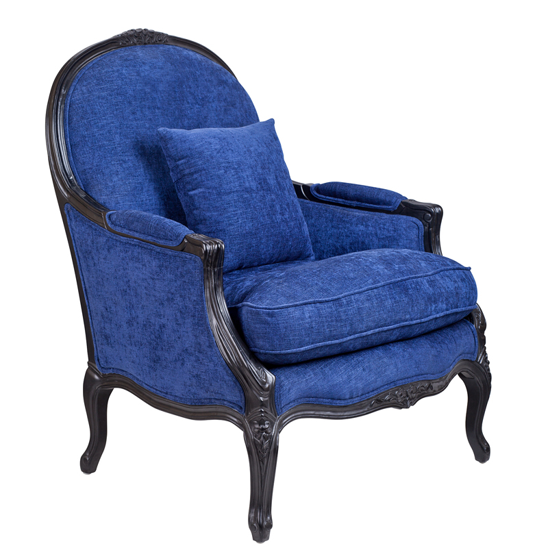 Кресло Bernard Armchair blue Синий в Липецке | Loft Concept 