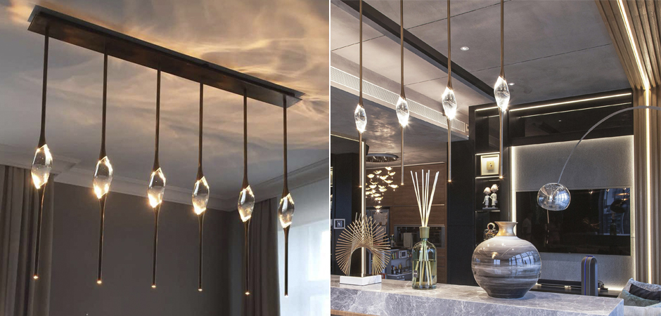 Подвесной светильник 12 Rectangle Chandelier Gold Подвесной светильник 12 Rectangle Chandelier Gold - Loft-Concept в Липецке