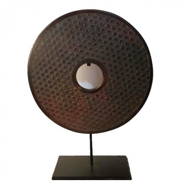 Декоративная статуэтка гонг Gong Коричневый Декоративная статуэтка гонг Gong Коричневый в Липецке | Loft Concept