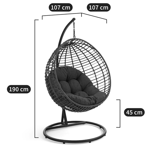 Подвесное уличное кресло Wallaker Hanging Chair Подвесное уличное кресло Wallaker Hanging Chair в Липецке