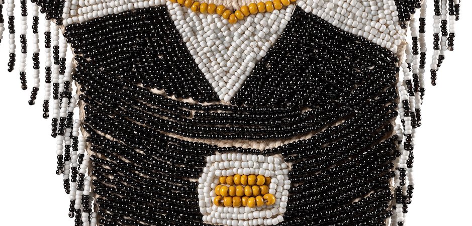 Африканское Ожерелье на подставке NECKLACE BEADS BLACK WHITE MUSTARD Африканское Ожерелье на подставке NECKLACE BEADS BLACK WHITE MUSTARD - Loft-Concept в Липецке