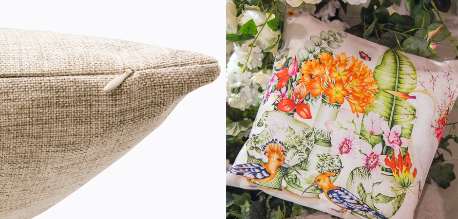 Декоративная подушка Hoopoes and Flowers Pillow Декоративная подушка Hoopoes and Flowers Pillow - Loft-Concept в Липецке