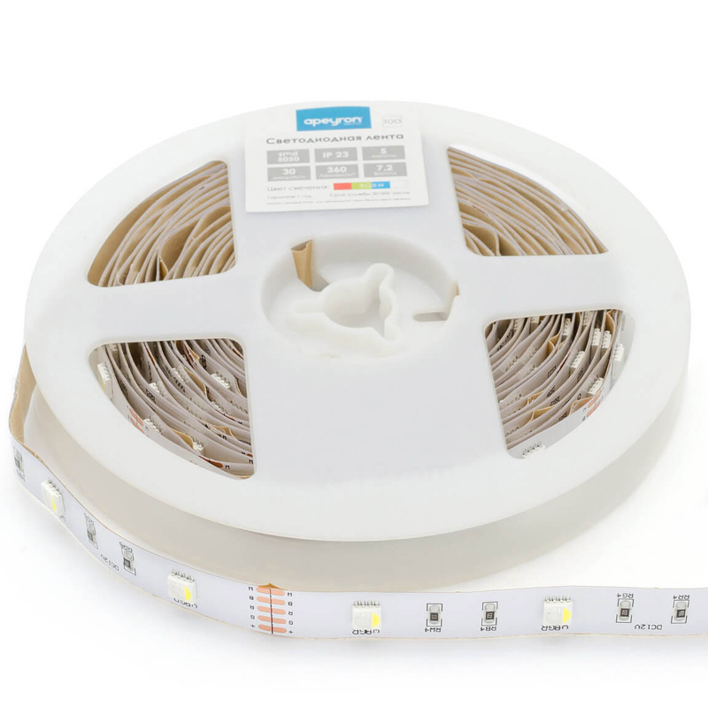 Светодиодная лента 7,2W/m 30Led/m 5050SMD разноцветная Белый Светодиодная лента 7,2W/m 30Led/m 5050SMD разноцветная Белый в Липецке | Loft Concept