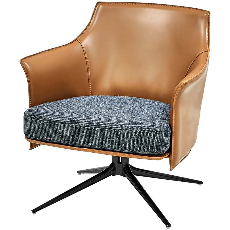 Кресло Badru Chair Серый Черный Карамель Кресло Badru Chair Серый Черный Карамель в Липецке | Loft Concept