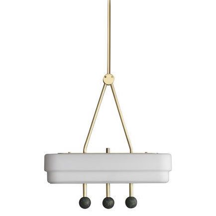 BERT FRANK SPATE PENDANT Bert Frank Латунь Белый BERT FRANK SPATE PENDANT Bert Frank Латунь Белый в Липецке | Loft Concept