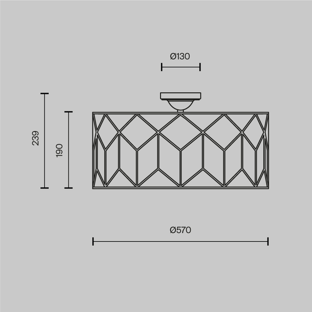 Потолочный светильник Messina Е27 в Липецке