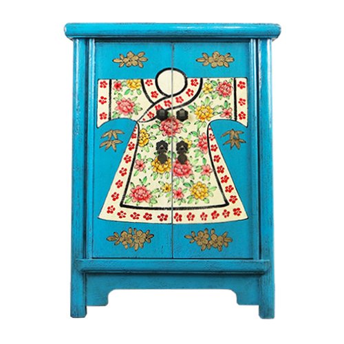 Тумба Chinese Pattern Blue Голубой Мульти Тумба Chinese Pattern Blue Голубой Мульти в Липецке | Loft Concept