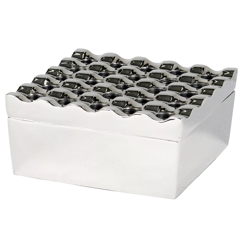 Пепельница Eichholtz Ashtray Deluxe Nickel Никель Пепельница Eichholtz Ashtray Deluxe Nickel Никель в Липецке | Loft Concept