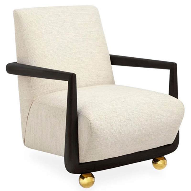 Кресло Jonathan ST. Germain Club Chair ivory ( слоновая кость ) Черный Кресло Jonathan ST. Germain Club Chair ivory ( слоновая кость ) Черный в Липецке | Loft Concept