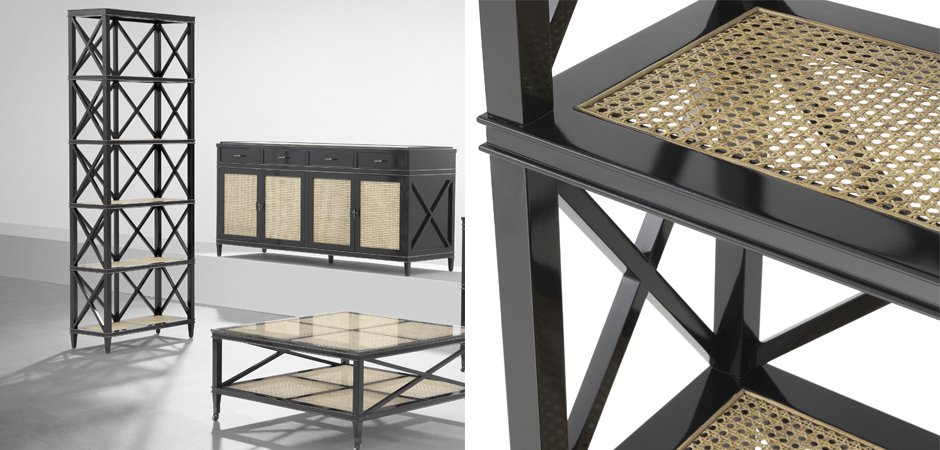 Стеллаж Eichholtz Cabinet Bahamas Стеллаж Eichholtz Cabinet Bahamas - Loft-Concept в Липецке