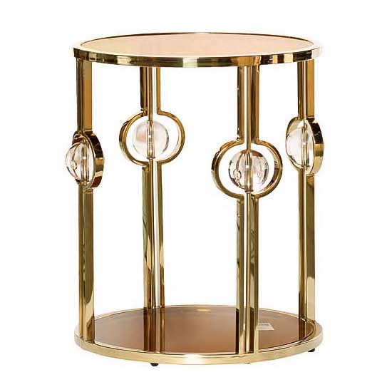 Стол Glass Balls Table Глянцевое золото Янтарь (Amber) Стол Glass Balls Table Глянцевое золото Янтарь (Amber) в Липецке | Loft Concept