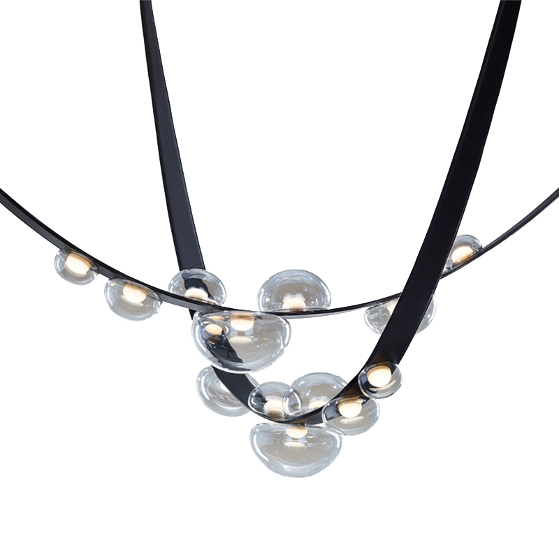 Drops Lamp Черный матовый Светло-серый Drops Lamp Черный матовый Светло-серый в Липецке | Loft Concept