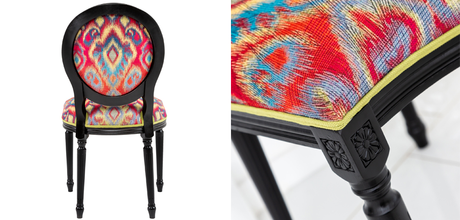 Стул Ikat Pattern Черный - фото №1