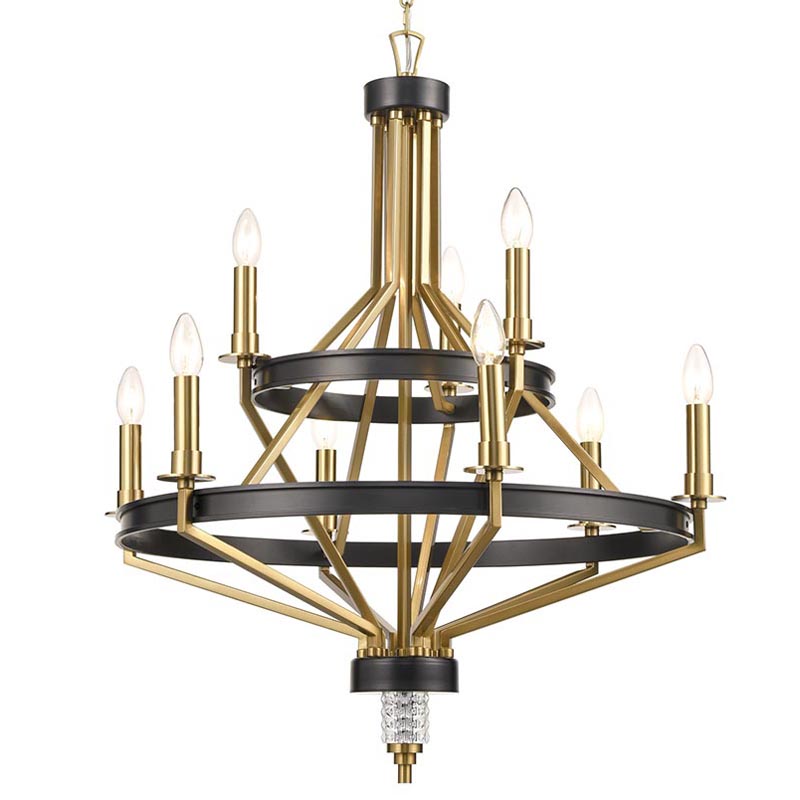 Люстра Fainela Chandelier 71 Латунь Черный Люстра Fainela Chandelier 71 Латунь Черный в Липецке | Loft Concept