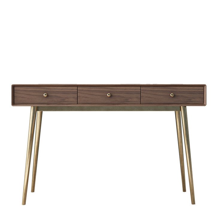 Консоль Walnut console Орех Глянцевое золото в Липецке | Loft Concept 