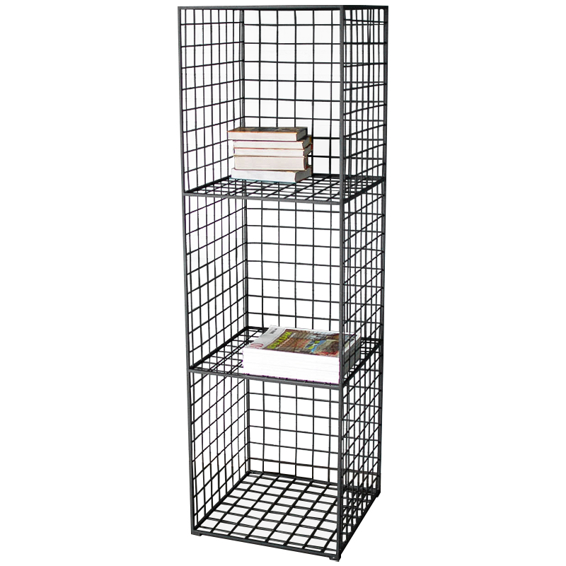 Стеллаж Carney Black Industrial Metal Rust Rack Черный Стеллаж Carney Black Industrial Metal Rust Rack Черный в Липецке | Loft Concept