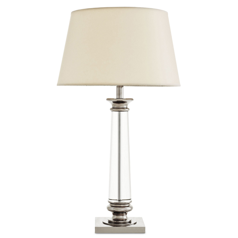 Настольная лампа Eichholtz Table Lamp Dylan Прозрачный Кремовый Никель Настольная лампа Eichholtz Table Lamp Dylan Прозрачный Кремовый Никель в Липецке | Loft Concept