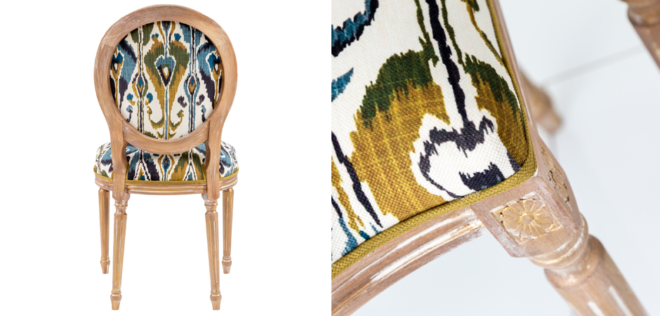 Стул Ikat Pattern с овальной спинкой Стул Ikat Pattern с овальной спинкой - Loft-Concept в Липецке