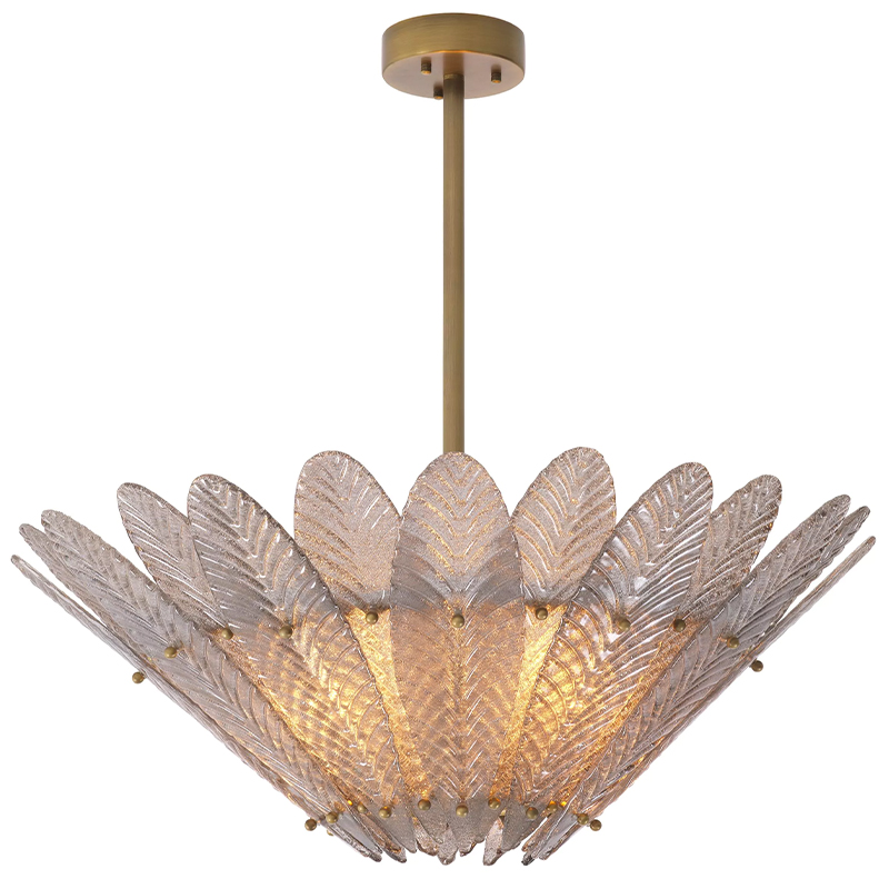 Люстра Eichholtz Chandelier Scala Латунь Стекло Смок Люстра Eichholtz Chandelier Scala Латунь Стекло Смок в Липецке | Loft Concept