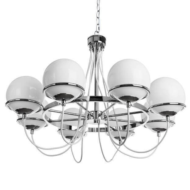 Люстра Melissa Chandelier Chromium Хром Белый Люстра Melissa Chandelier Chromium Хром Белый в Липецке | Loft Concept