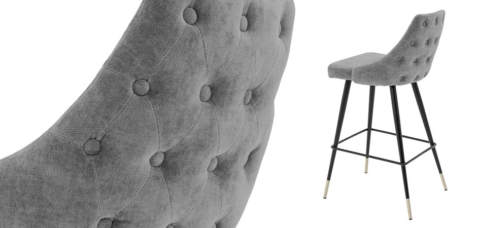 Барный стул Eichholtz Bar Stool Cedro Grey Барный стул Eichholtz Bar Stool Cedro Grey - Loft-Concept в Липецке
