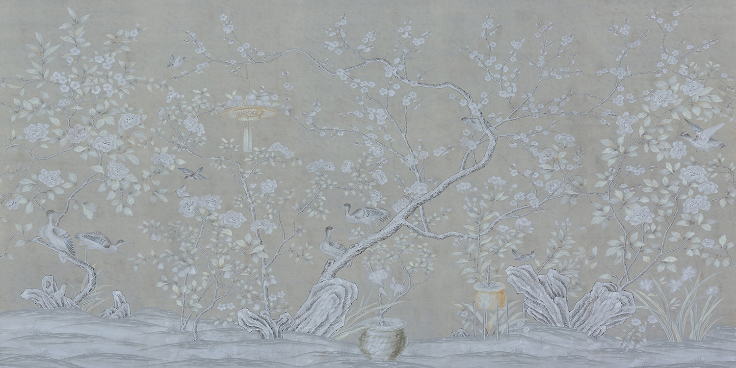 Обои ручная роспись Askew Grey - фото