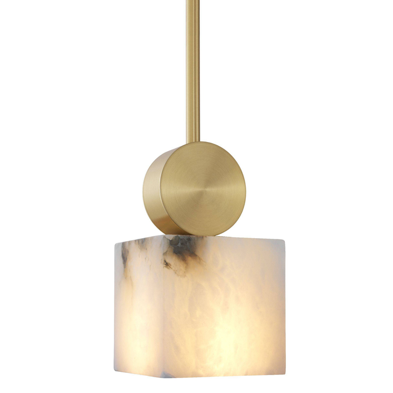 Подвесной светильник Eichholtz Chandelier Etruscan Square Латунь Белый Подвесной светильник Eichholtz Chandelier Etruscan Square Латунь Белый в Липецке | Loft Concept