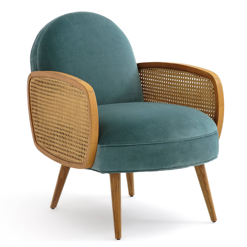 Кресло Morten Wicker Turquoise Armchair Бирюзовый Кресло Morten Wicker Turquoise Armchair Бирюзовый в Липецке | Loft Concept