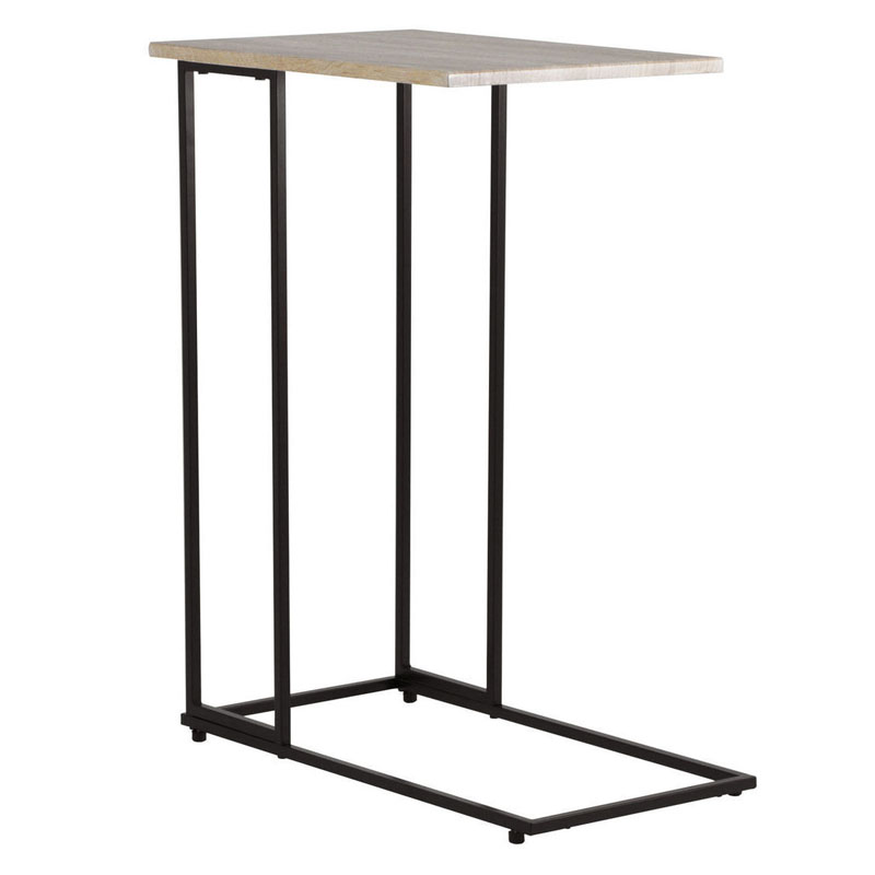 Приставной стол Industrial Oak Aubrey Side Table Черный Приставной стол Industrial Oak Aubrey Side Table Черный в Липецке | Loft Concept