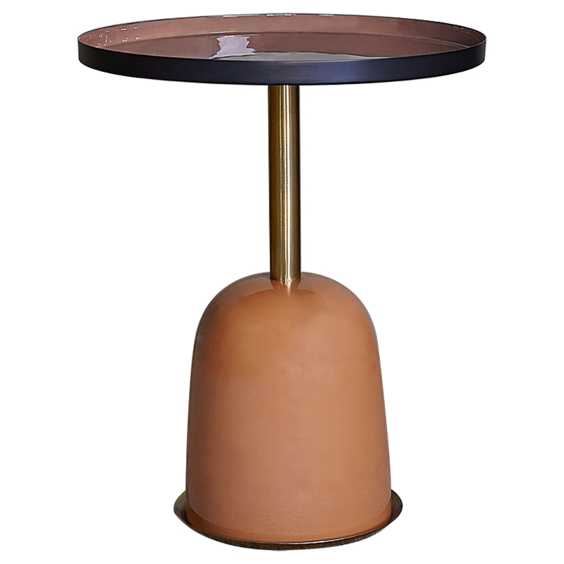 Приставной стол Elmer Side Table Латунь Оранжевый Дымчатая Роза Приставной стол Elmer Side Table Латунь Оранжевый Дымчатая Роза в Липецке | Loft Concept