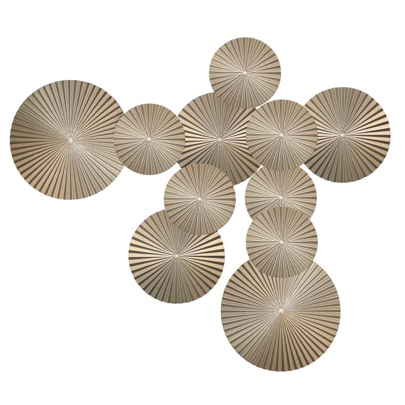 Арт-объект Apollo Champagne Wall Plaque Disc 11 Золотой Шампань Арт-объект Apollo Champagne Wall Plaque Disc 11 Золотой Шампань в Липецке | Loft Concept