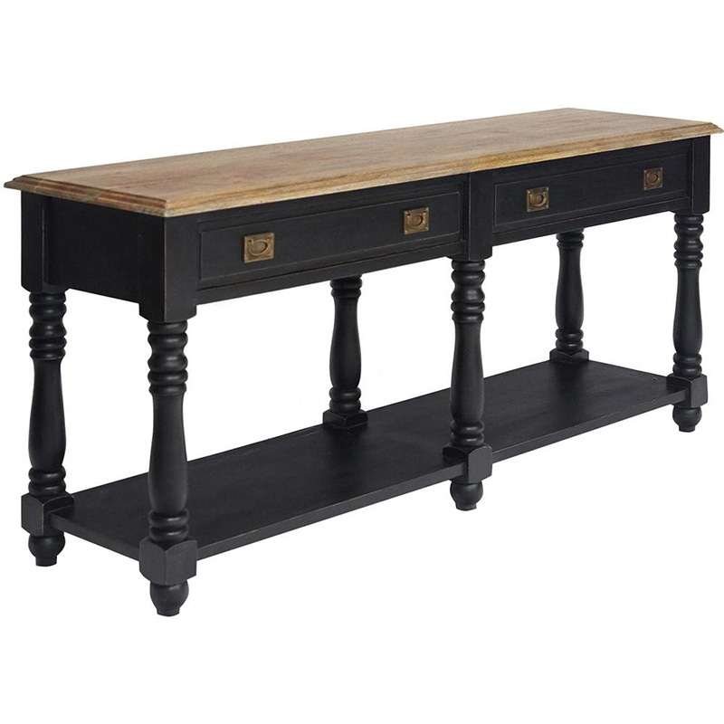 Консоль Provence Sylvie Console Черный Древесина Консоль Provence Sylvie Console Черный Древесина в Липецке | Loft Concept