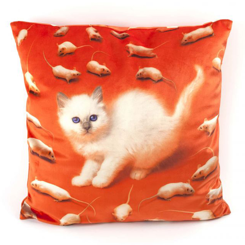 Подушка Seletti Cushion Kitten Мульти Подушка Seletti Cushion Kitten Мульти в Липецке | Loft Concept