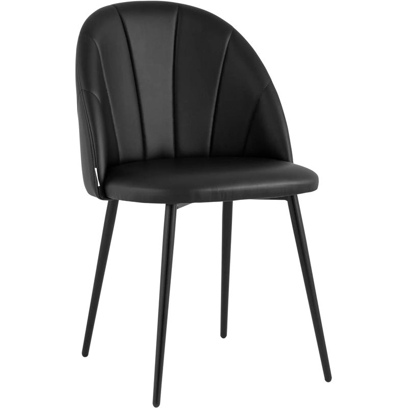 Стул Balsari S Chair Черная Экокожа Черный Стул Balsari S Chair Черная Экокожа Черный в Липецке | Loft Concept