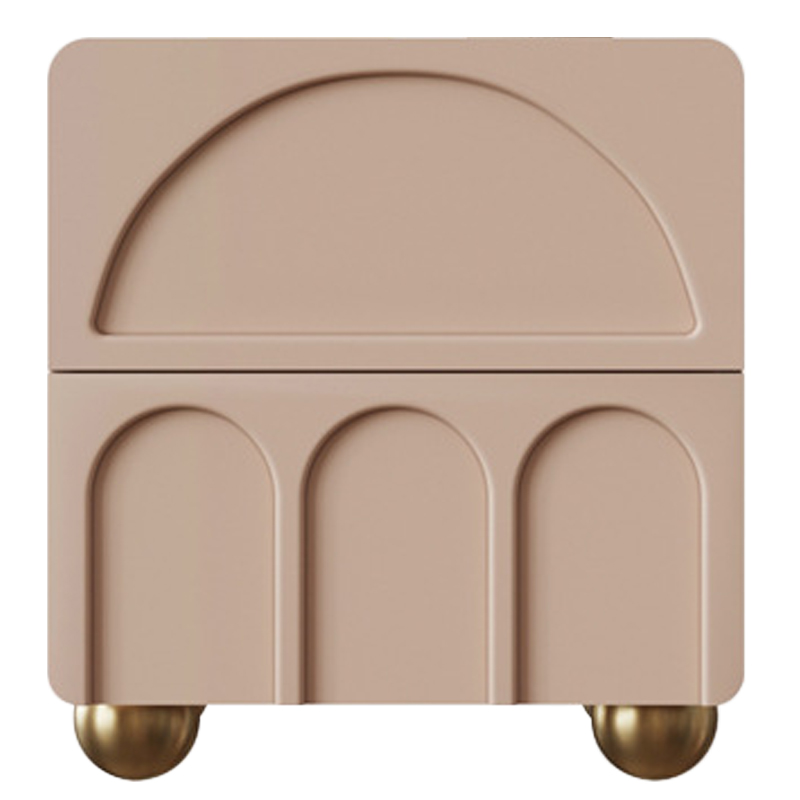 Тумба Arch Nightstand Pink Розовый пастельный Золотой Тумба Arch Nightstand Pink Розовый пастельный Золотой в Липецке | Loft Concept