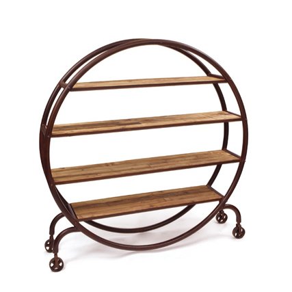 Стеллаж Industrial Metal Round Bookshelf Стеллаж Industrial Metal Round Bookshelf в Липецке | Loft Concept