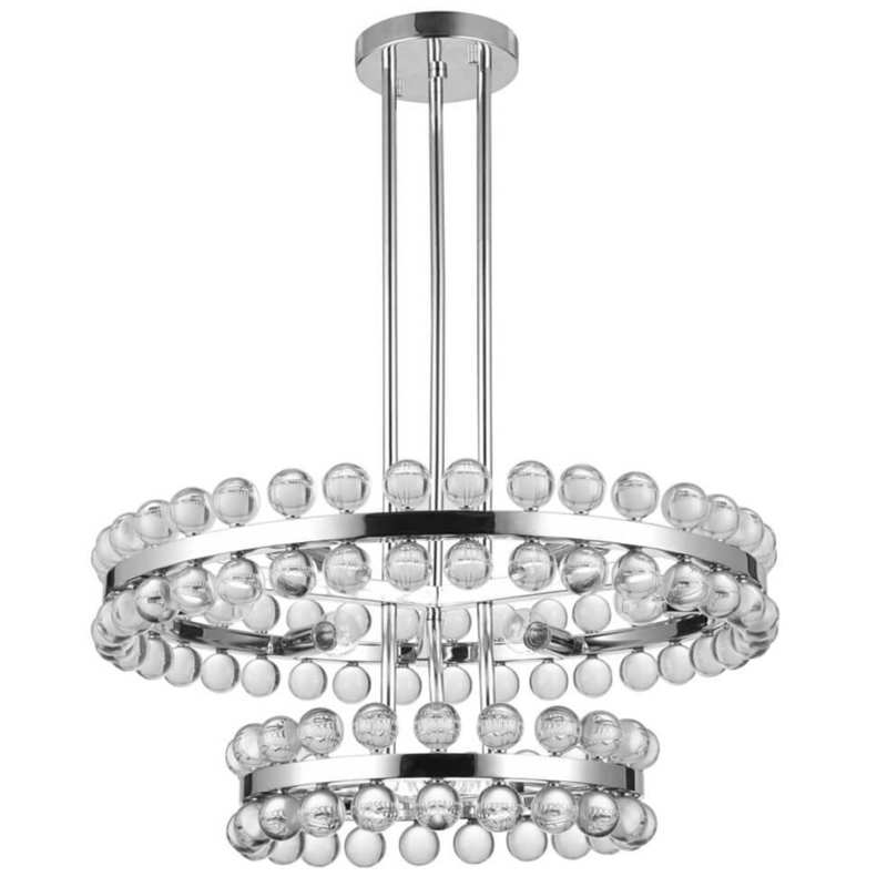 Sacramento Transparent Balls Two Circle Chandelier Хром Прозрачный Sacramento Transparent Balls Two Circle Chandelier Хром Прозрачный в Липецке | Loft Concept