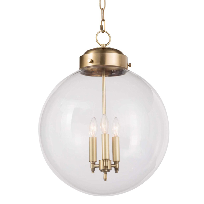 Подвесной светильник Conor Globe Hanging lamp Gold Золотой Прозрачный (Transparent) Подвесной светильник Conor Globe Hanging lamp Gold Золотой Прозрачный (Transparent) в Липецке | Loft Concept