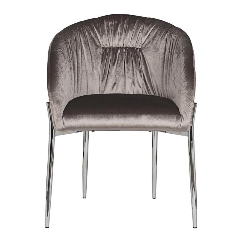 Стул Miranda Chair grey Светло-серый Нержавеющая сталь Стул Miranda Chair grey Светло-серый Нержавеющая сталь в Липецке | Loft Concept
