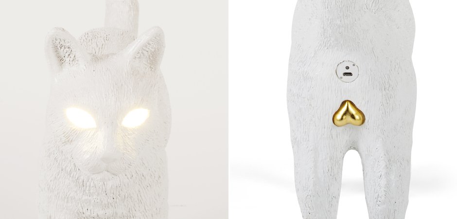 Лампа Seletti Jobby The Cat White Лампа Seletti Jobby The Cat White - Loft-Concept в Липецке