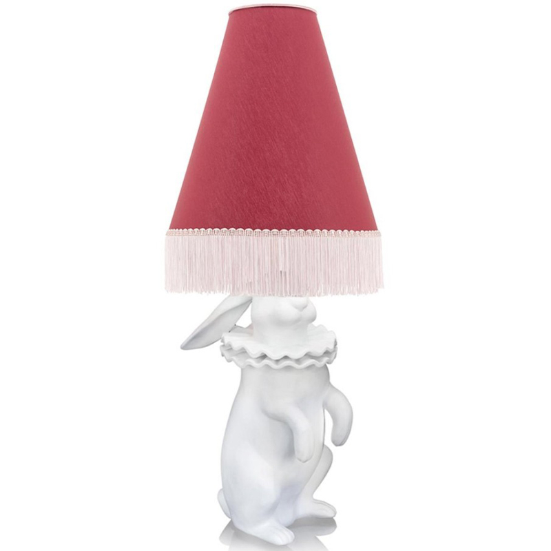 Настольная лампа Lamptable Rabbit Antique Pink Бургундский красный Розовый Белый Настольная лампа Lamptable Rabbit Antique Pink Бургундский красный Розовый Белый в Липецке | Loft Concept